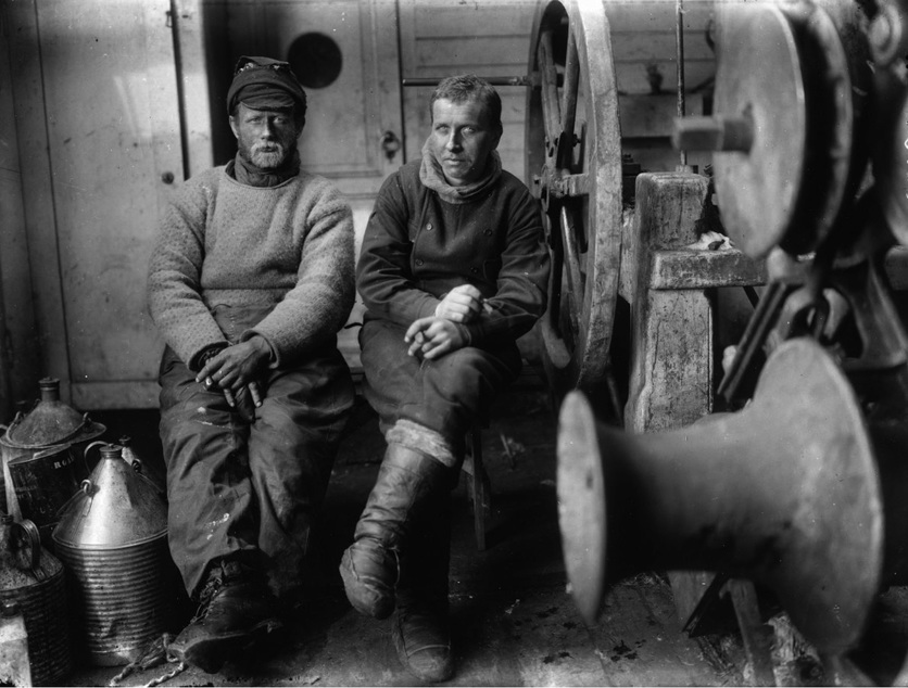 1930 Black & white photo of Greenland expedition Alfred Wegener 