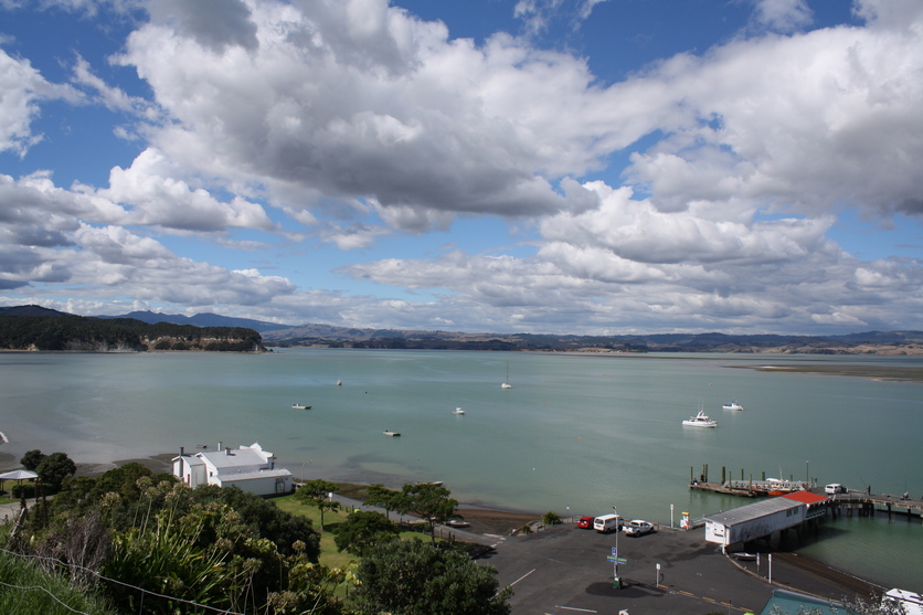 View of Kāwhia Estuary, New Zealand.