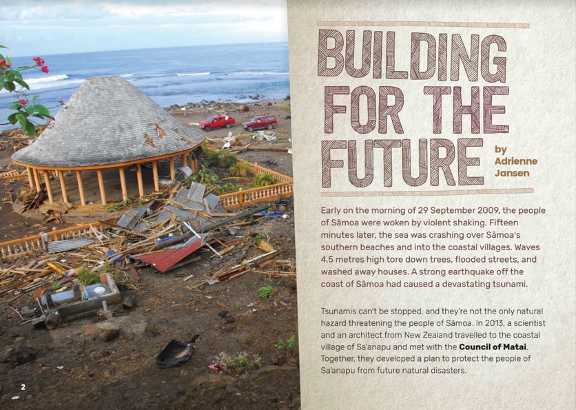 'Building for the future' article Cover page, Connected journal