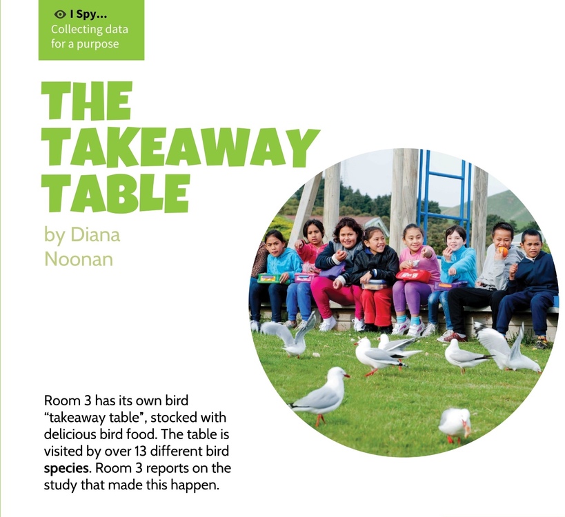 Front page of Connected article: The takeaway table.