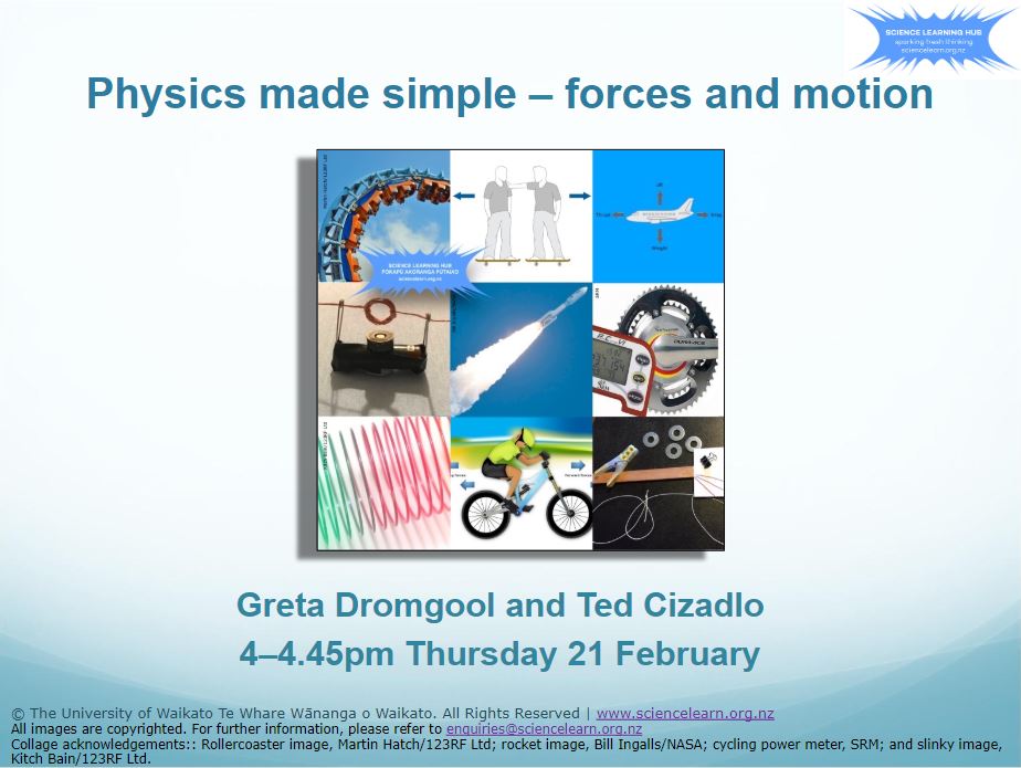 Physics made simple force and motion slideshow Science Learning Hub