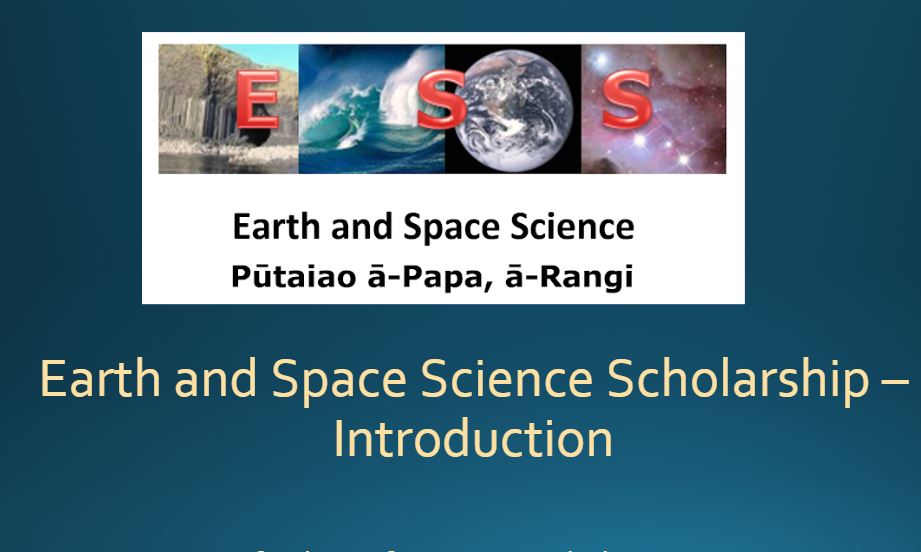 Earth and space science scholarship introduction slideshow science 