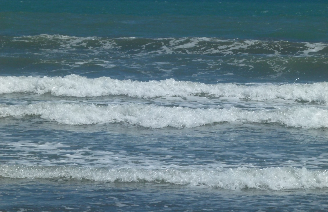 Waves near beach.