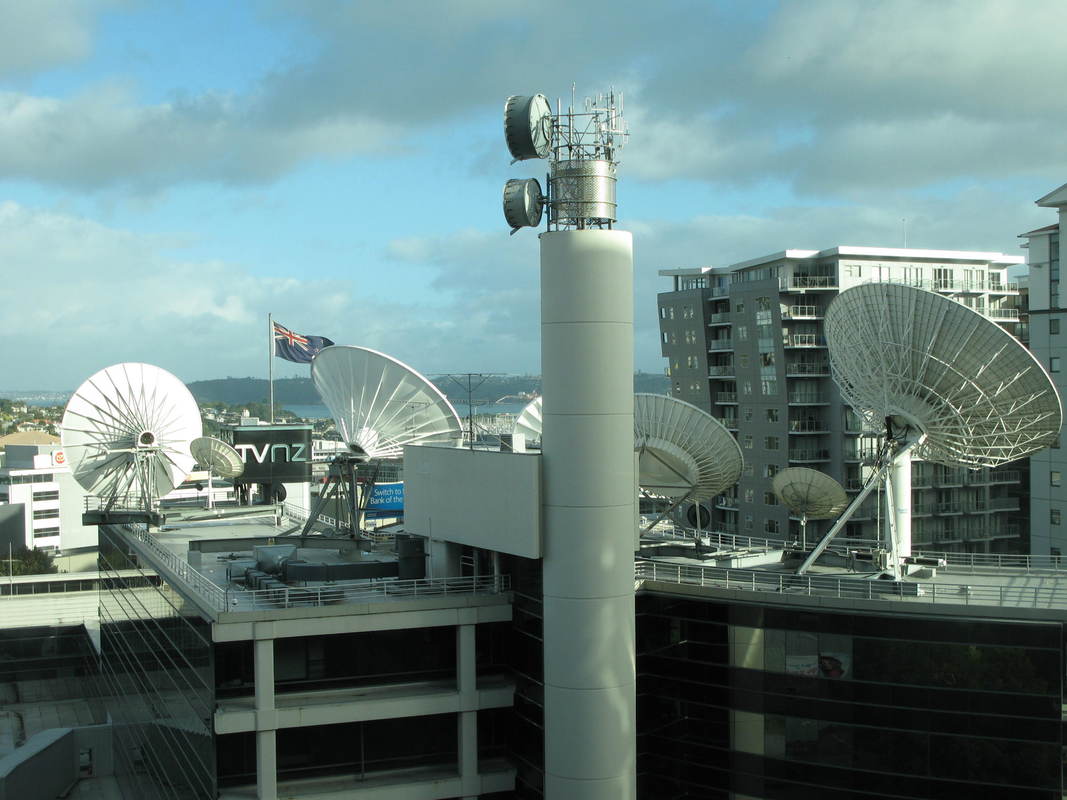 Range of TVNZ satellite dishes.