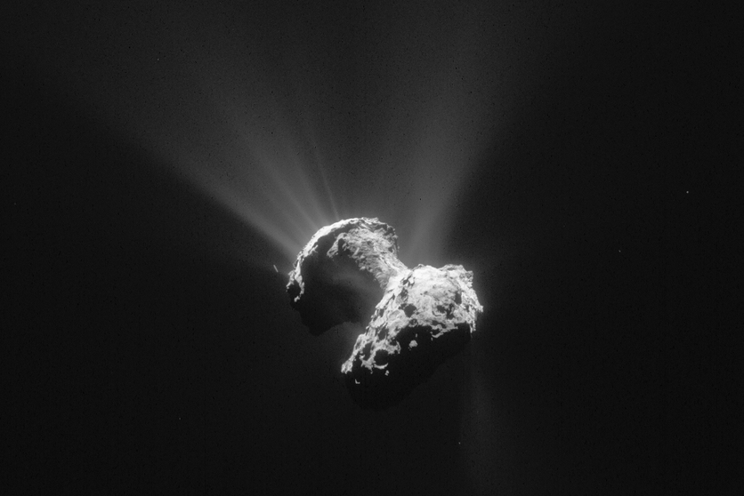 Comet 67P and coma, image by Rosetta’s navigation camera 2015