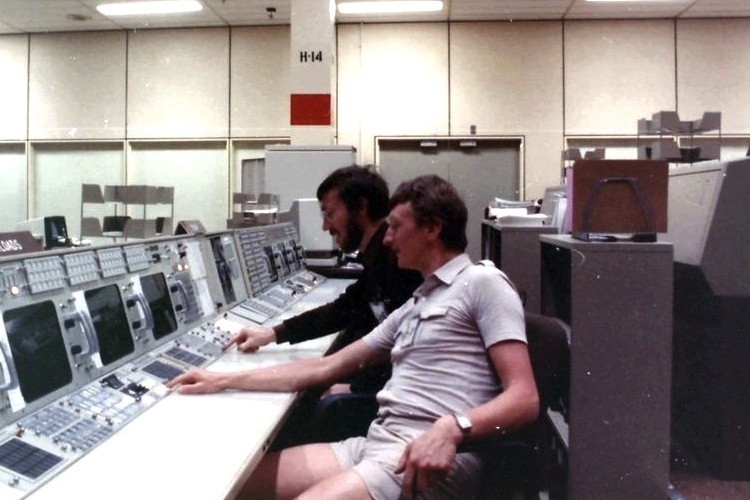 Kelvin Barnsdale at the Johnson Space Centre Houston in 1985. 