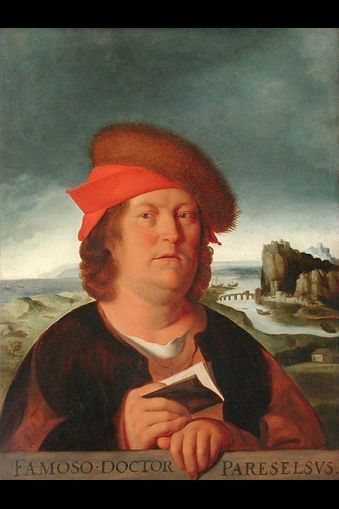 Painting of alchemist and physician Paracelsus by Quentin Matsys