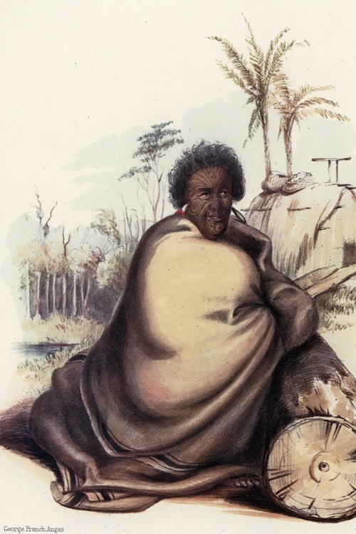 King Pōtatau te Wherowhero, portrait by Angas George French