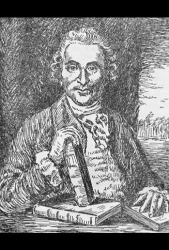 Pen drawing of James Lind (1715-1794) from a portrait painting