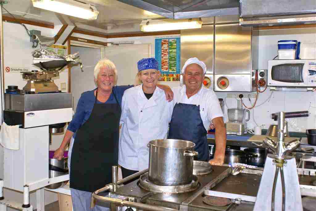 Galley in the kitchen on board the research ship the Tangaroa