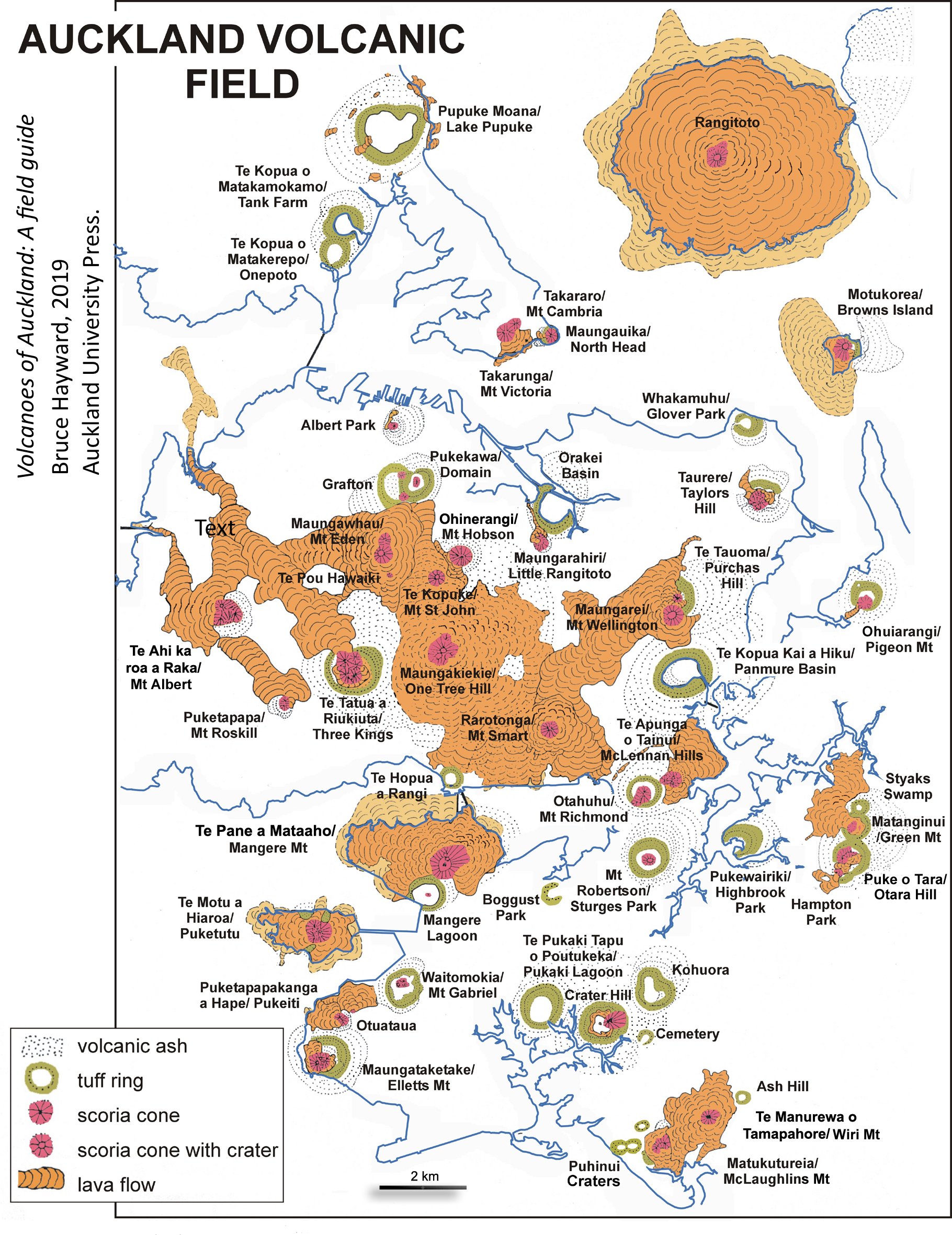 Auckland Lava Caves Map Auckland Volcanic Field — Science Learning Hub