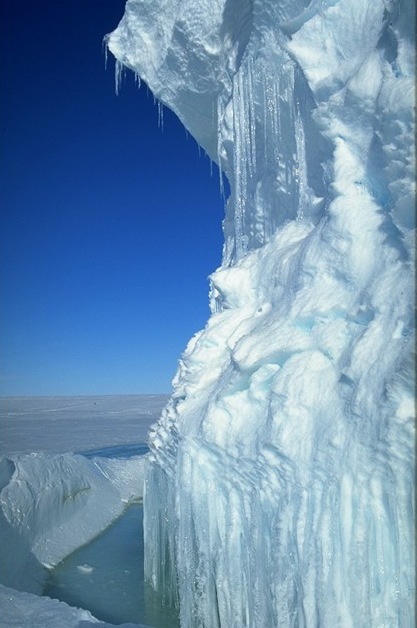 Ice on Antarctica.