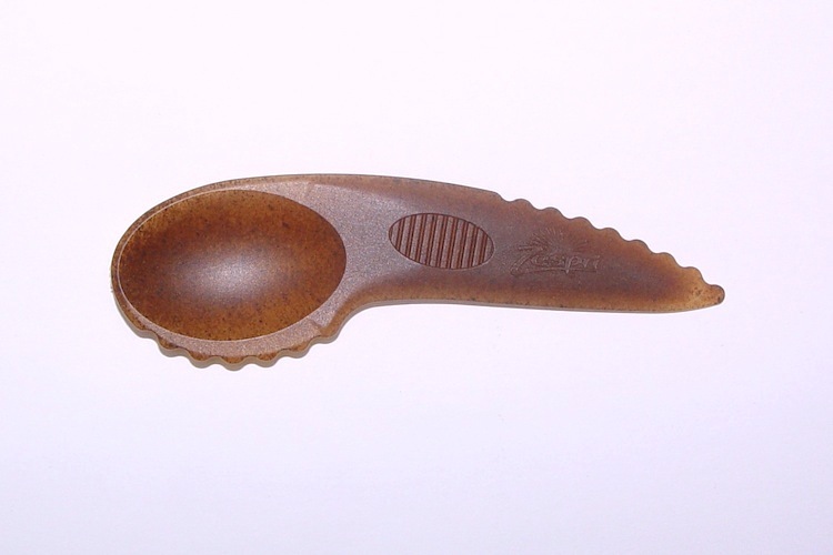 A brown ZESPRI biospife on a white background