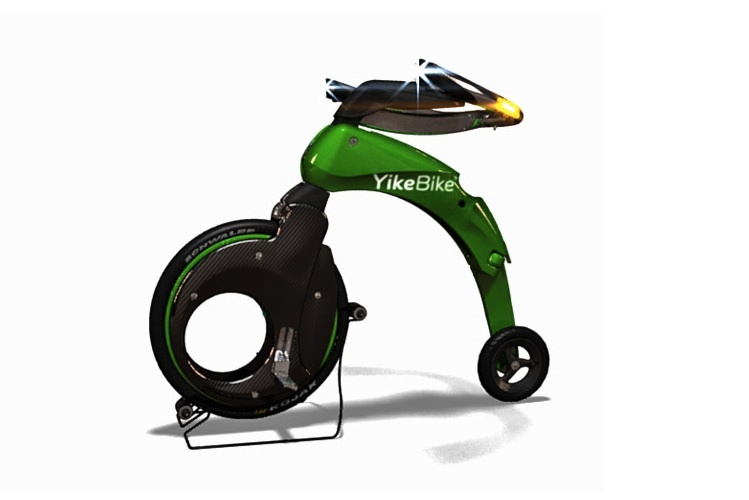 YikeBike a light, foldable, easily portable, electric bicycle