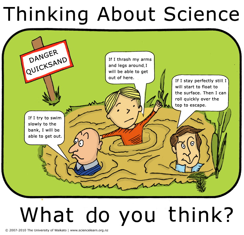 Danger – quicksand cartoon — Science Learning Hub