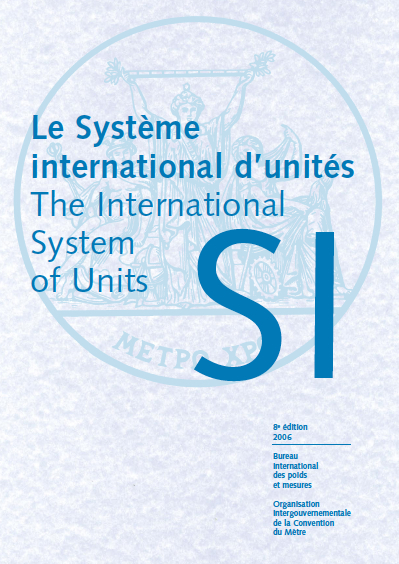 Cover of the brochure The International System of Units (SI)
