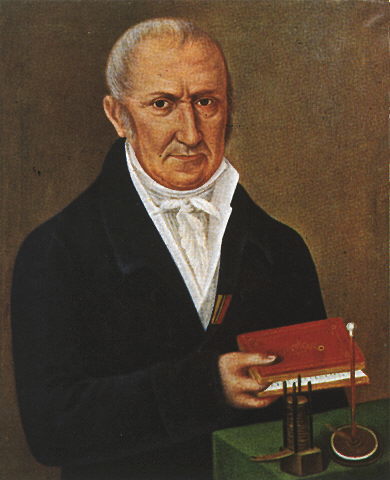 Portrait painting of Alessandro Giuseppe Antonio Anastasio Volta
