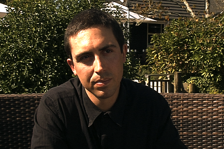 Fabien Maisonneuve sitting outside at Zealong tea company