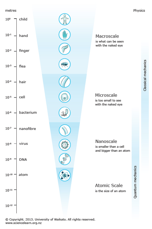 Scale ladder – from macro to atomic — Science Learning Hub