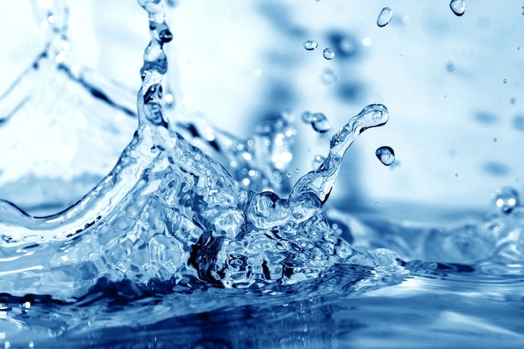 Macro close up of a water splash. 
