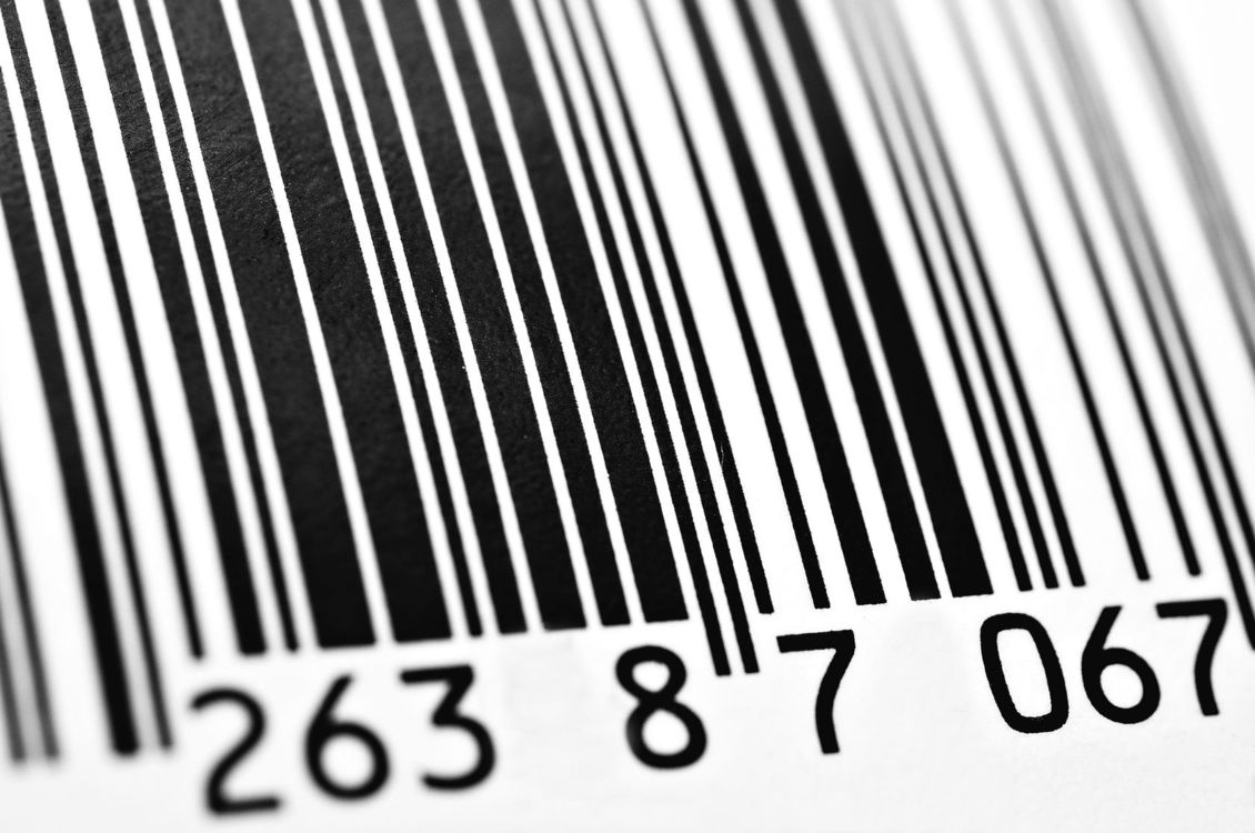 PArt of a Black and white Barcode