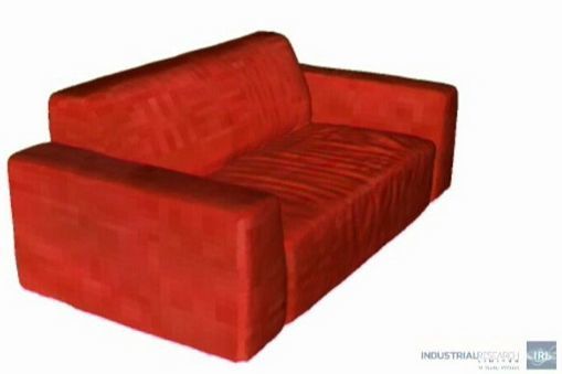 3D scan or a red sofa.