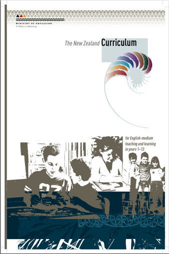 Cover page of 2007 The New Zealand Curriculum.