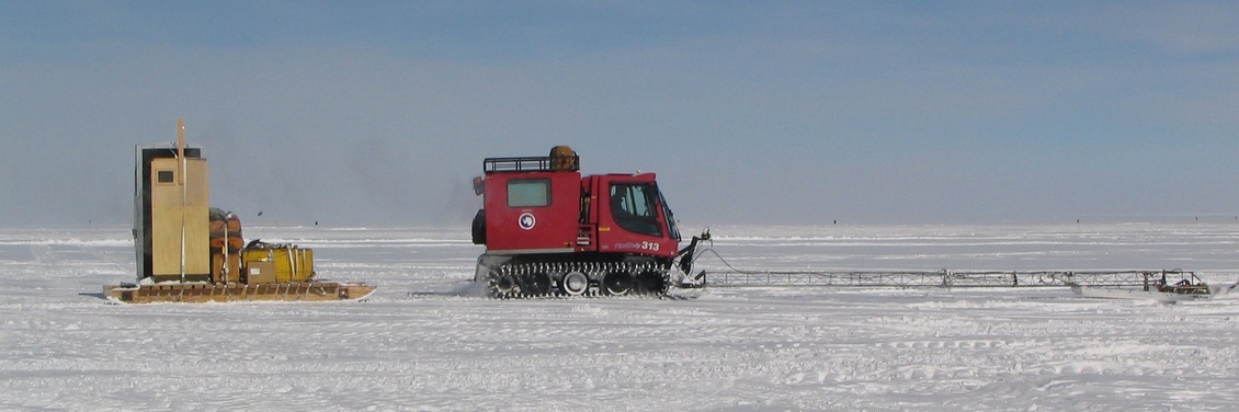 PistenBully vehicle in Antarctica