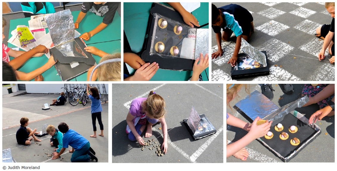 The various steps in making a successful solar oven.