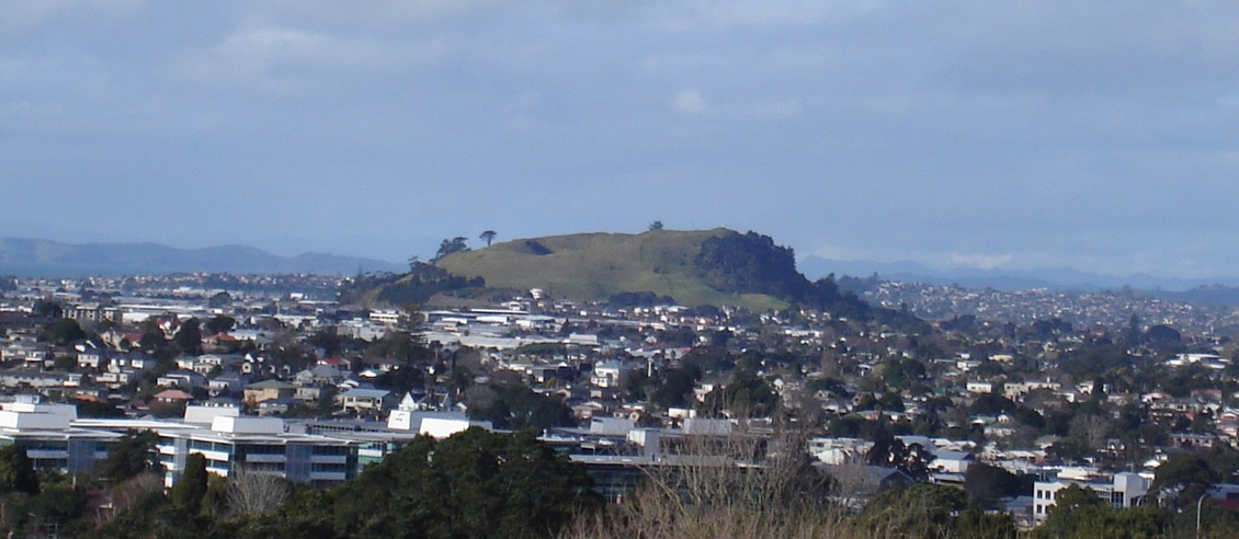 Auckland, NZ with Maungarei (Mt Wellington) in background. 