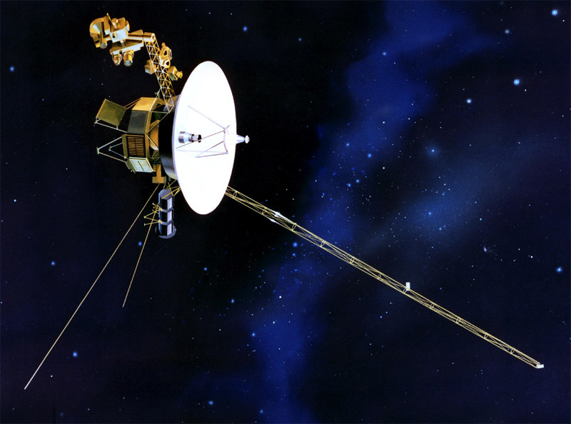 Voyager 1 in space.