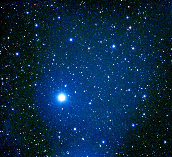 Alnilam , the central star of Orion's Belt lighting up NGC 1990.