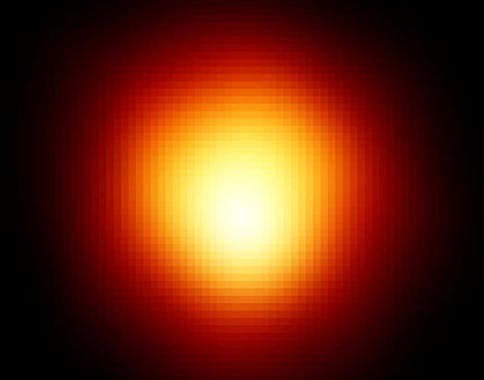 Betelgeuse - a red supergiant star. photo from 1999. 
