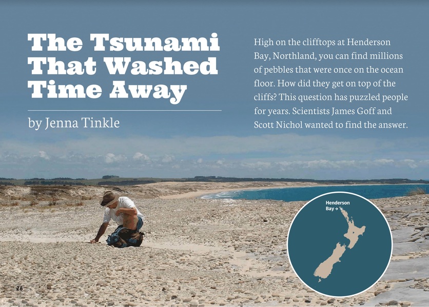 Cover of Connected article: The tsunami that washed time away