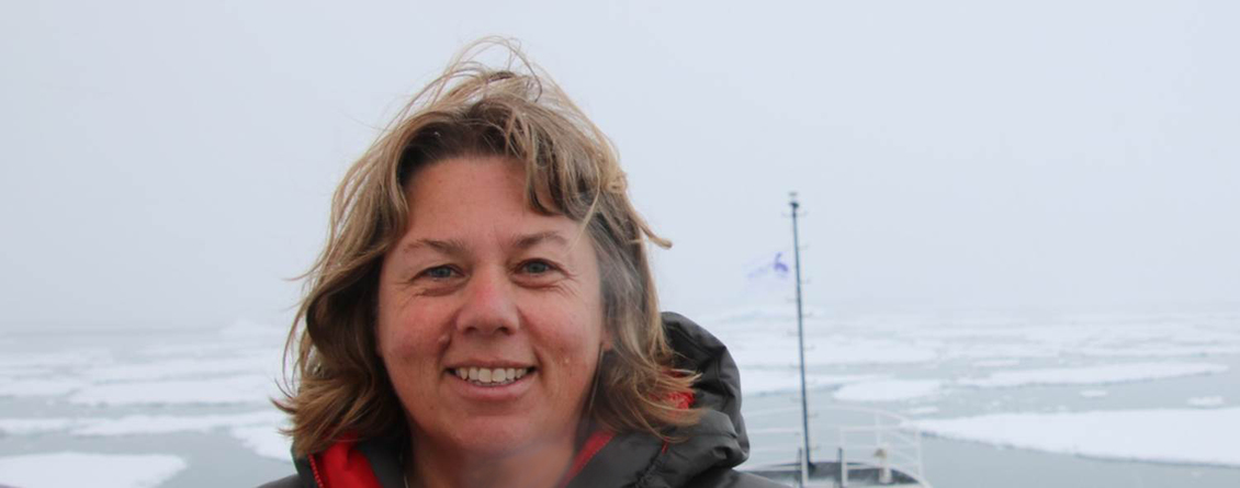 Head shot of Dr Priscilla Wehi in Antarctica.
