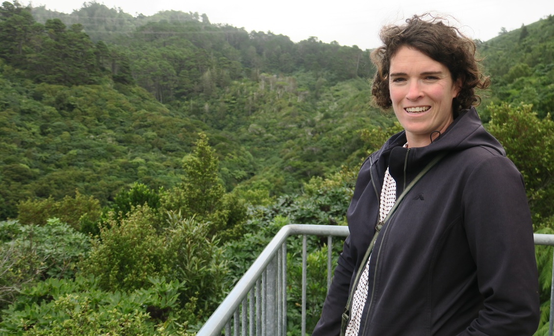 Dr Danielle Shanahan, Zealandia Chief Executive in bush setting