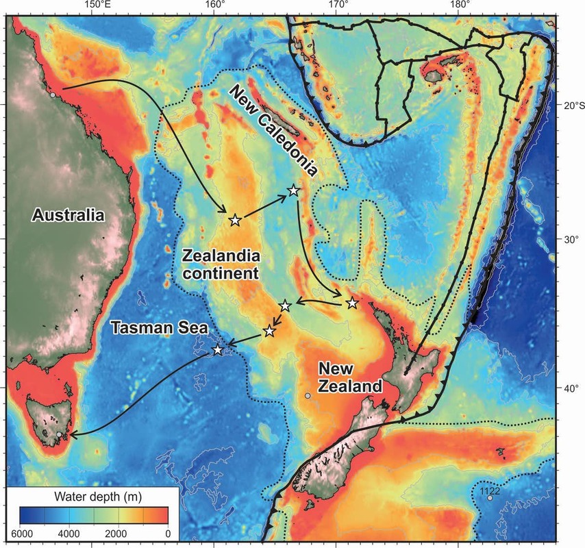 Map of Expedition #371 Drilling sites.