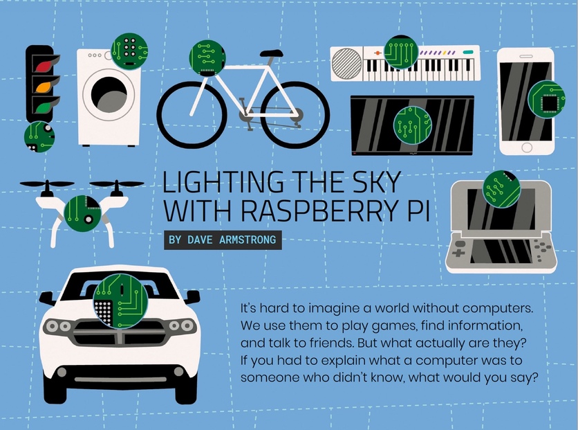 Cover of Connected article: Lighting the sky with Raspberry Pi