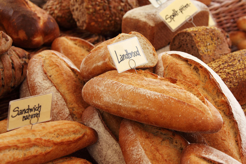 A selection of fresh bread.