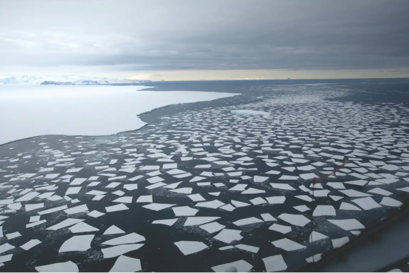Sea ice on the Southern Ocean, Antarctica