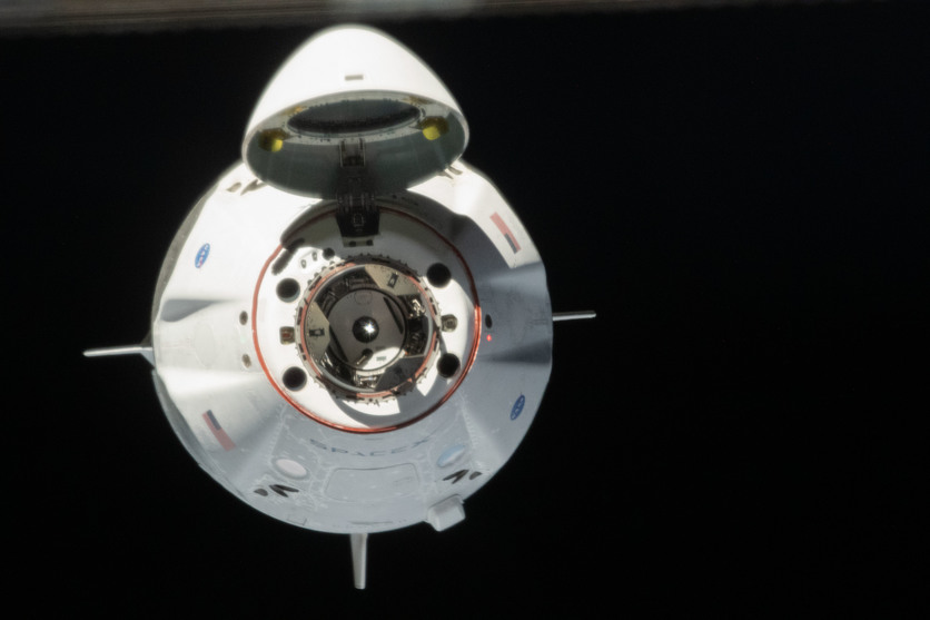 SpaceX Crew Dragon Endeavour spacecraft approaching the ISS