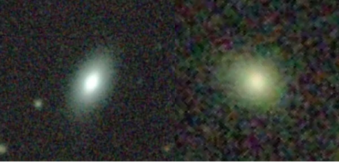 Examples of elliptical galaxies.