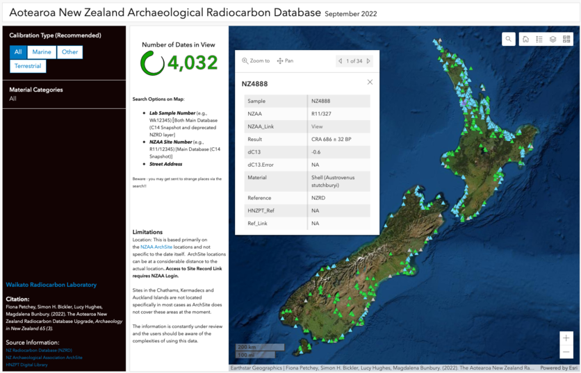 The Aotearoa New Zealand Radiocarbon Database.