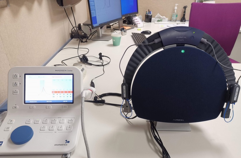 Some hearing test equipment