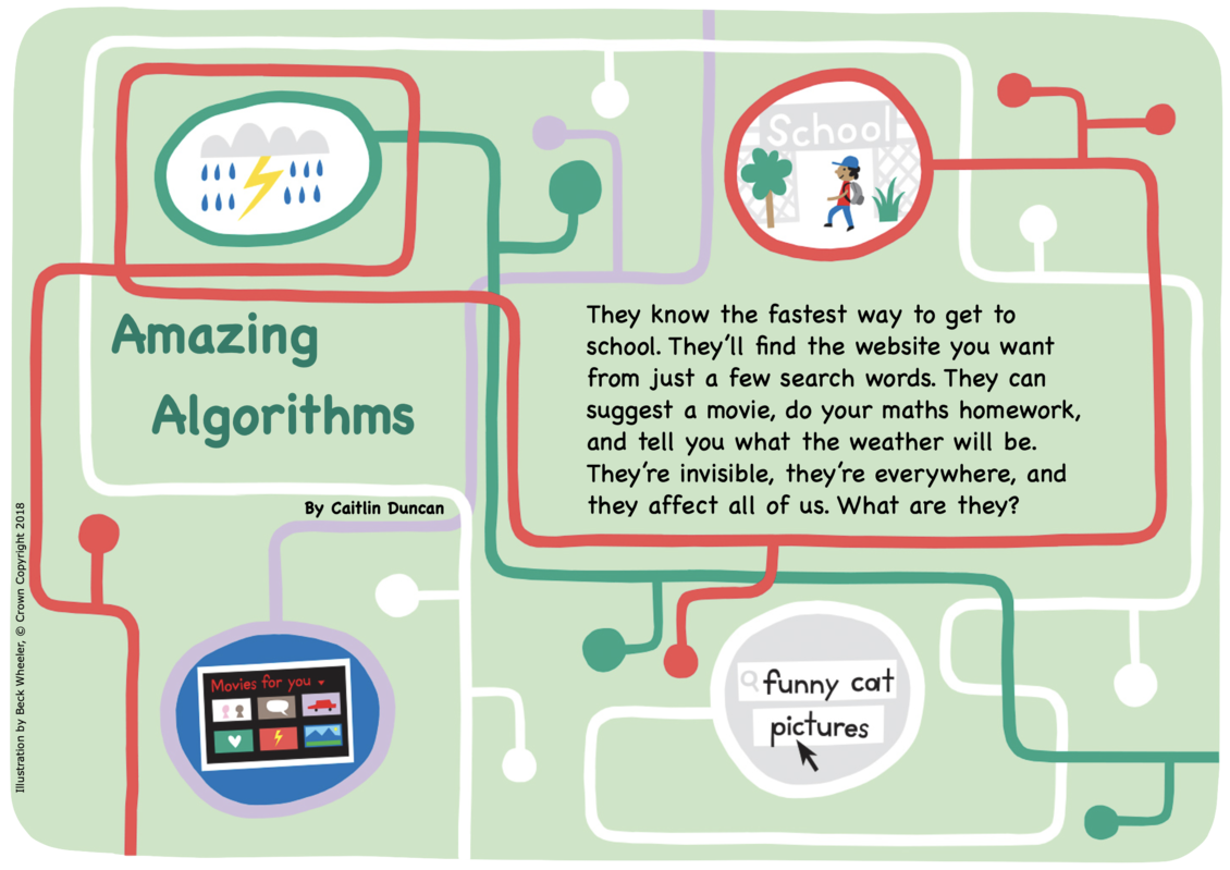 Cover page for the 2018 L2 Connected article: Amazing Algorithms