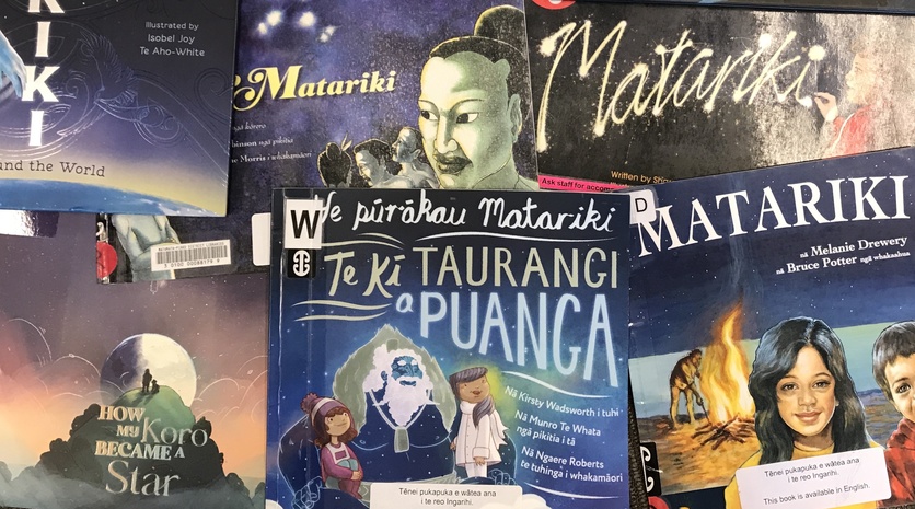 A selection of picture books related to Matariki