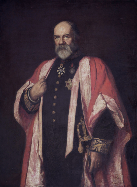 Painting of Sir Walter Buller (1838–1906) by Ethel Mortlock.