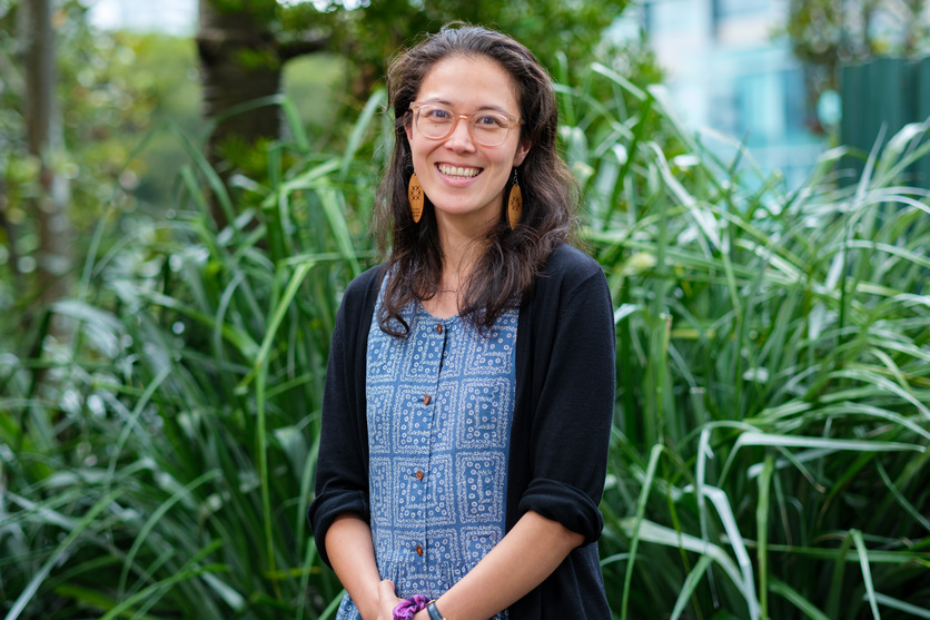 Dr Leilani Walker standing in a garden