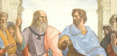 Plato and Aristotle from Raphael’s painting The School of Athens