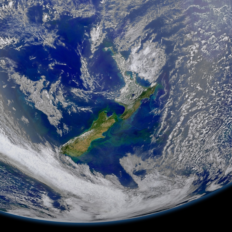 Satellite image of New Zealand — Science Learning Hub